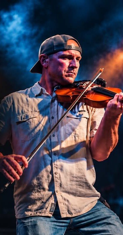 Terral Meeker playing fiddle